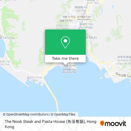 The Nook Steak and Pasta House (角落餐廳)地圖