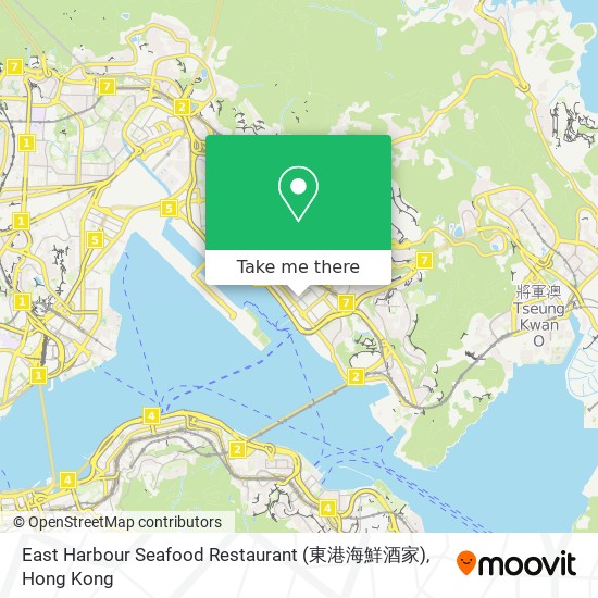 East Harbour Seafood Restaurant (東港海鮮酒家)地圖