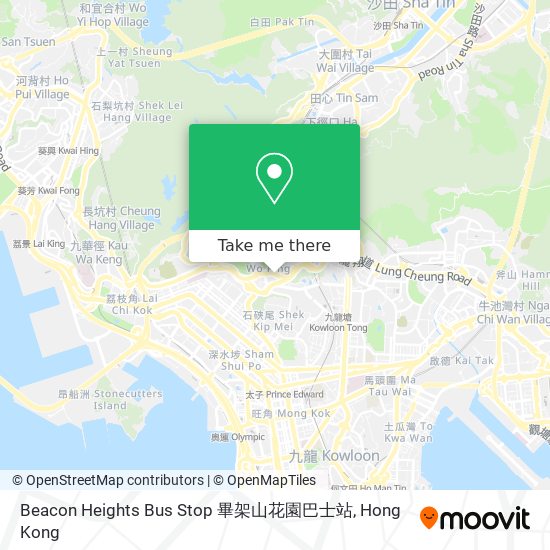 Beacon Heights Bus Stop 畢架山花園巴士站 map