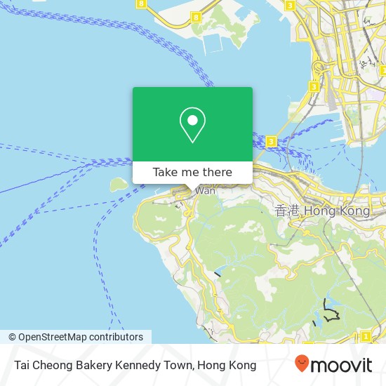 Tai Cheong Bakery Kennedy Town map