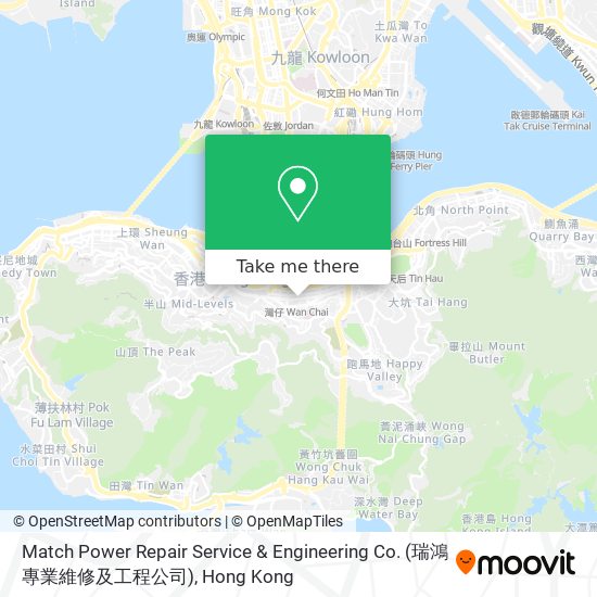 Match Power Repair Service & Engineering Co. (瑞鴻專業維修及工程公司)地圖