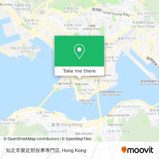知足常樂足部按摩專門店 map