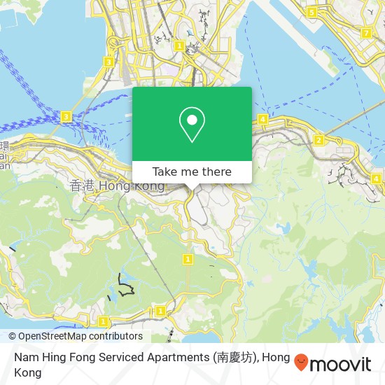 Nam Hing Fong Serviced Apartments (南慶坊) map