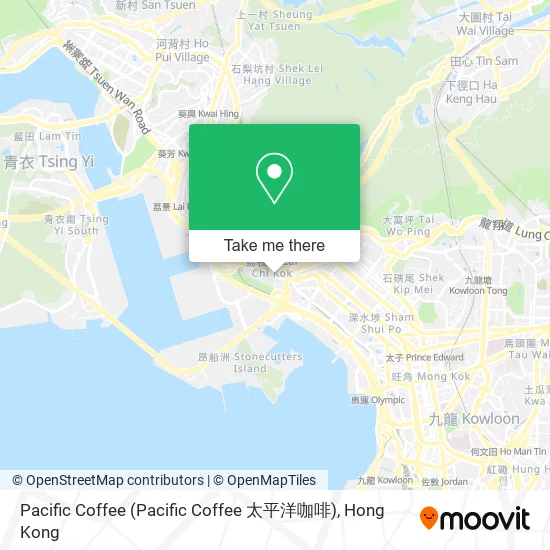 Pacific Coffee (Pacific Coffee 太平洋咖啡)地圖
