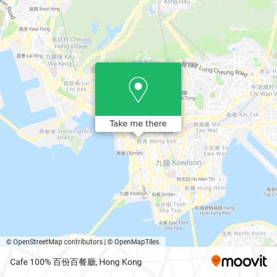 Cafe 100% 百份百餐廳地圖