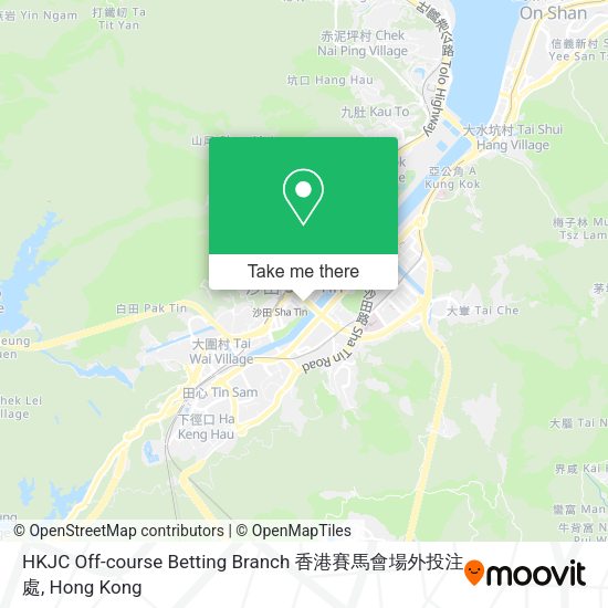 HKJC Off-course Betting Branch 香港賽馬會場外投注處地圖