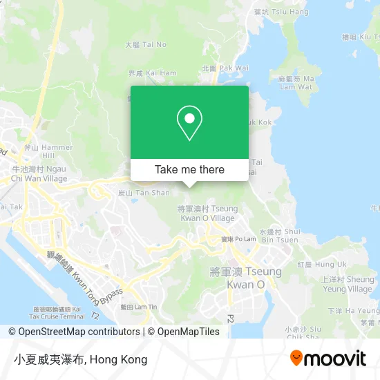 小夏威夷瀑布地圖