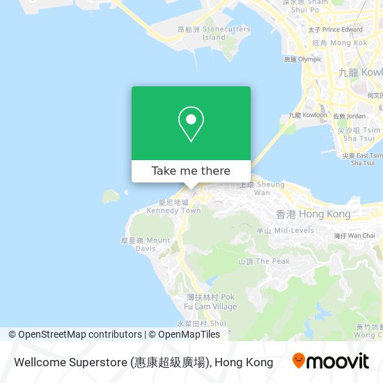 Wellcome Superstore (惠康超級廣場) map