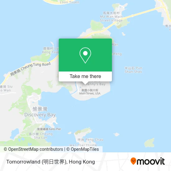 Tomorrowland (明日世界)地圖