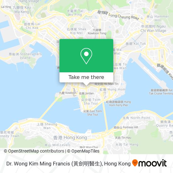 Dr. Wong Kim Ming Francis (黃劍明醫生) map
