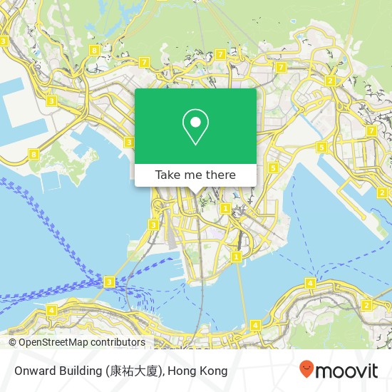 Onward Building (康祐大廈)地圖