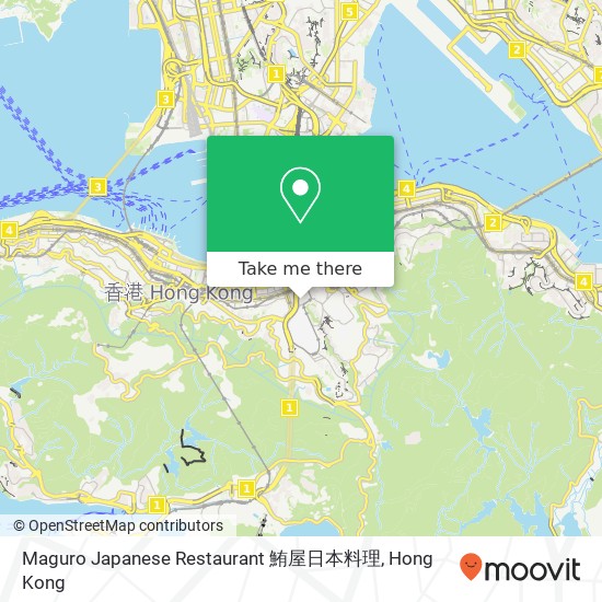 Maguro Japanese Restaurant 鮪屋日本料理地圖