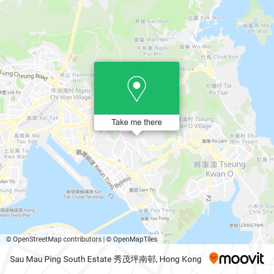 Sau Mau Ping South Estate 秀茂坪南邨 map