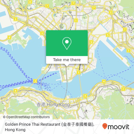 Golden Prince Thai Restaurant (金泰子泰國餐廳) map