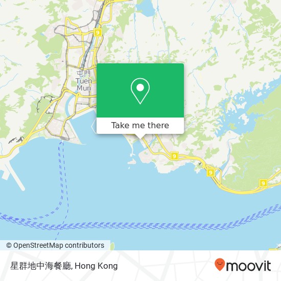 星群地中海餐廳 map