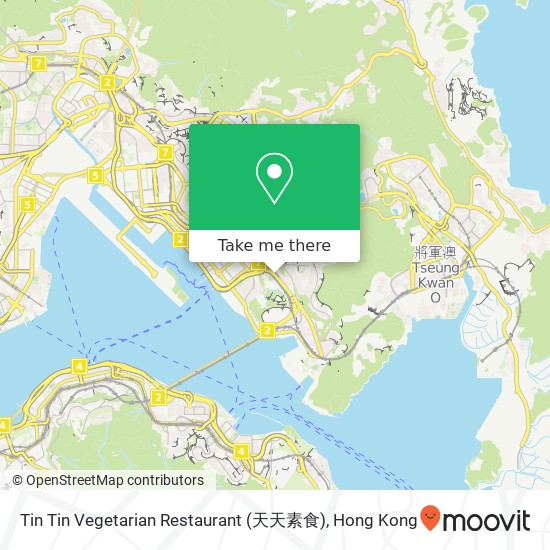 Tin Tin Vegetarian Restaurant (天天素食) map
