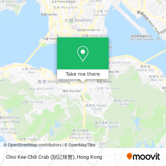 Choi Kee Chili Crab (財記辣蟹) map