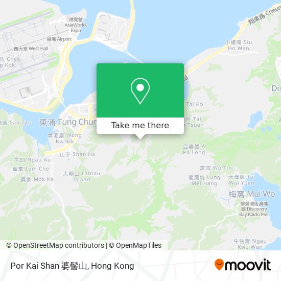 Por Kai Shan 婆髻山 map