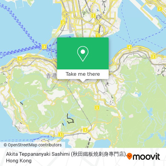 Akita Teppananyaki Sashimi (秋田鐵板燒刺身專門店) map