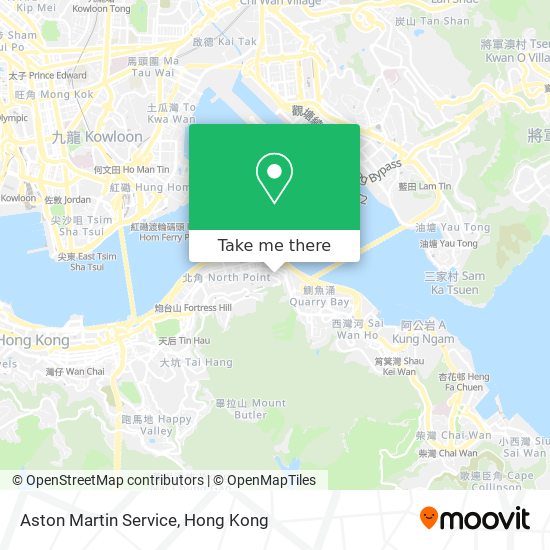 Aston Martin Service map