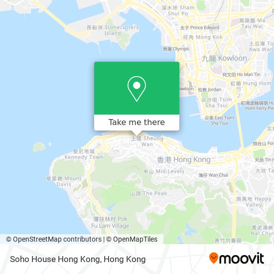 Soho House Hong Kong map