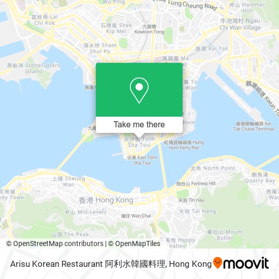 Arisu Korean Restaurant 阿利水韓國料理 map