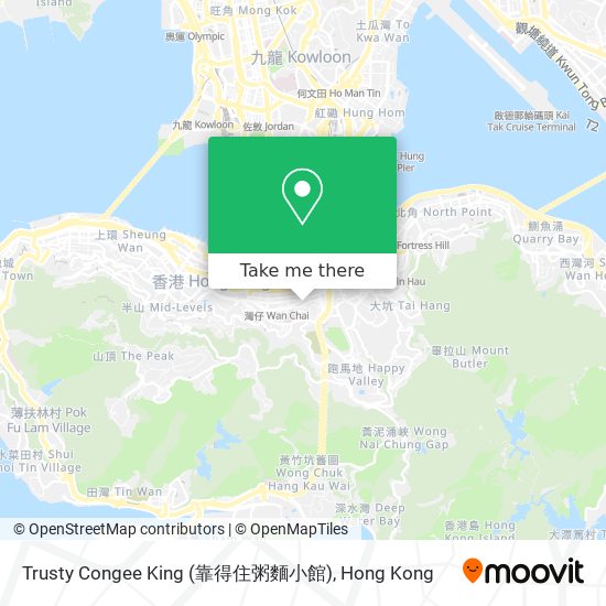 Trusty Congee King (靠得住粥麵小館)地圖
