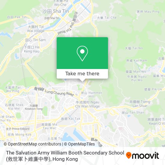 The Salvation Army William Booth Secondary School (救世軍卜維廉中學) map