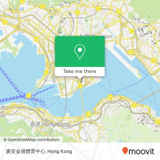 廣安金禧體育中心 map