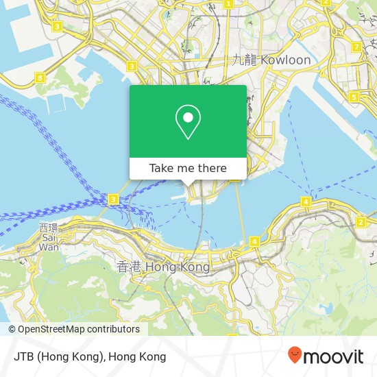 JTB (Hong Kong)地圖