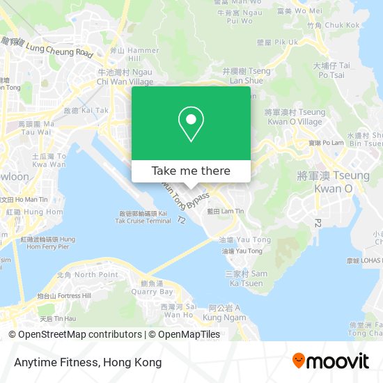 Anytime Fitness map