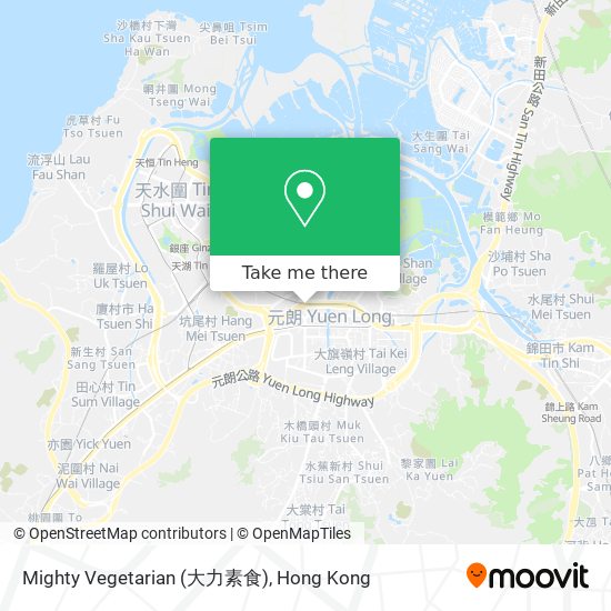 Mighty Vegetarian (大力素食)地圖