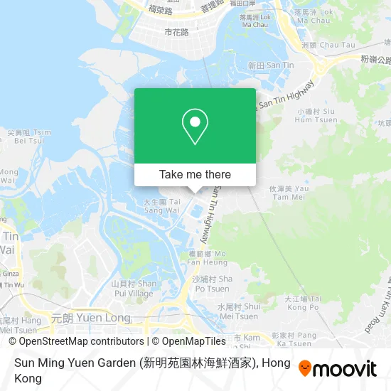 Sun Ming Yuen Garden (新明苑園林海鮮酒家)地圖