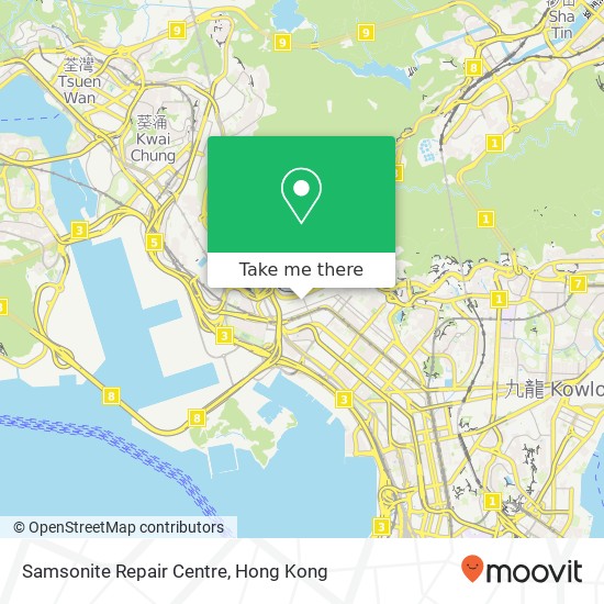 Samsonite Repair Centre map