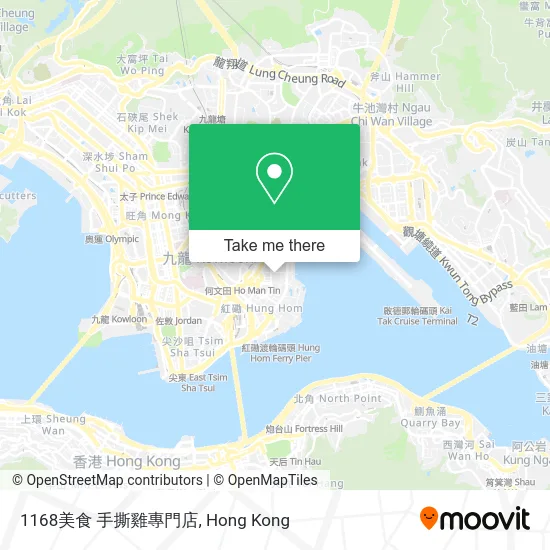 1168美食 手撕雞專門店 map