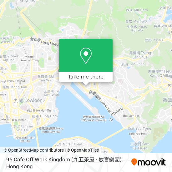 95 Cafe Off Work Kingdom (九五茶座 - 放宮樂園) map