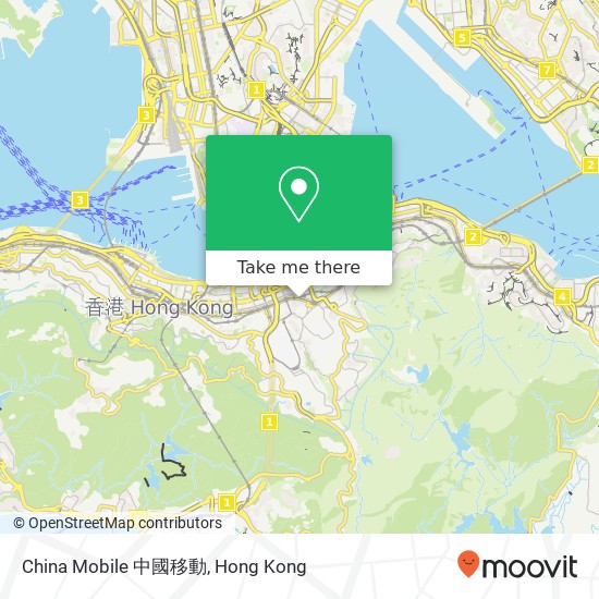 China Mobile 中國移動 map