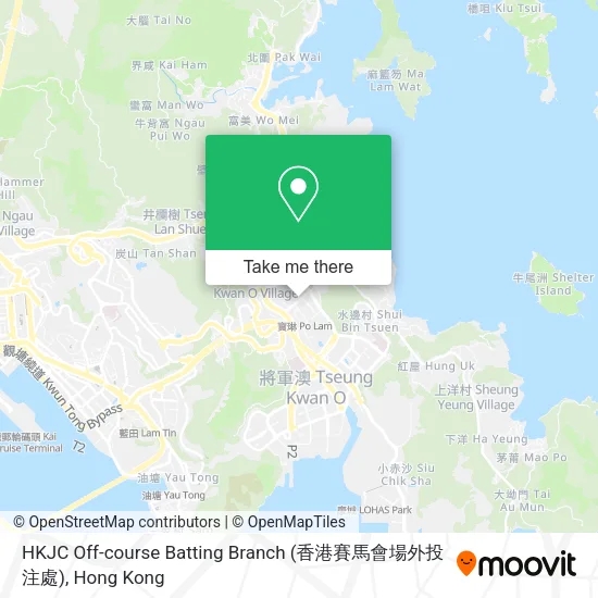 HKJC Off-course Batting Branch (香港賽馬會場外投注處)地圖