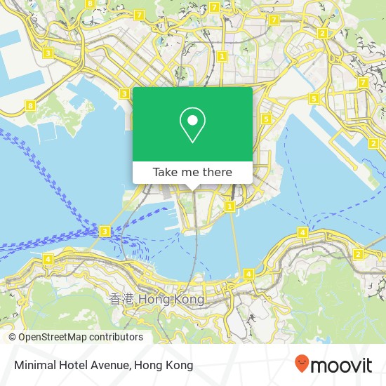 Minimal Hotel Avenue map