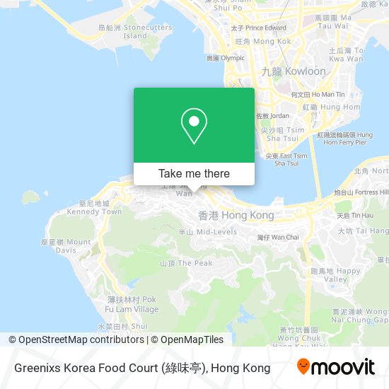 Greenixs Korea Food Court (綠味亭)地圖