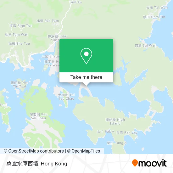 萬宜水庫西壩地圖