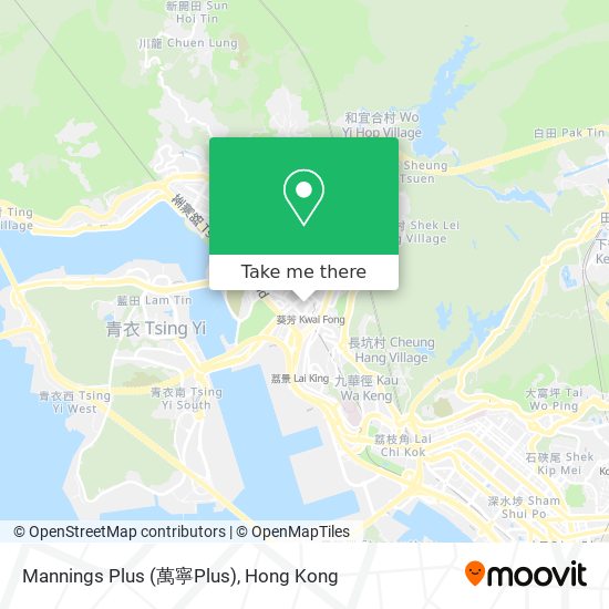 Mannings Plus (萬寧Plus) map