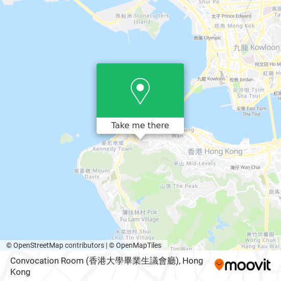 Convocation Room (香港大學畢業生議會廳)地圖
