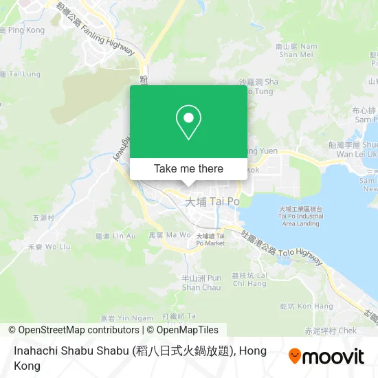 Inahachi Shabu Shabu (稻八日式火鍋放題)地圖