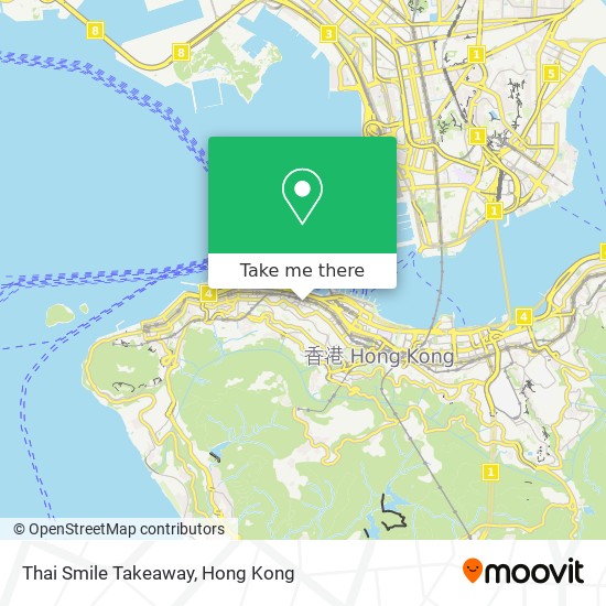 Thai Smile Takeaway map