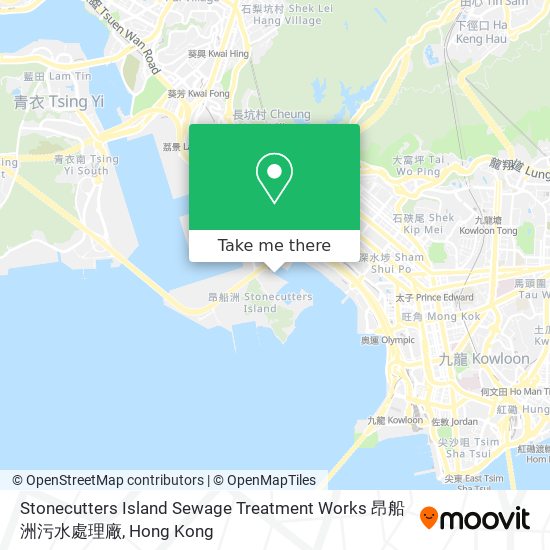 Stonecutters Island Sewage Treatment Works 昂船洲污水處理廠 map