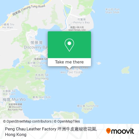Peng Chau Leather Factory 坪洲牛皮廠秘密花園 map