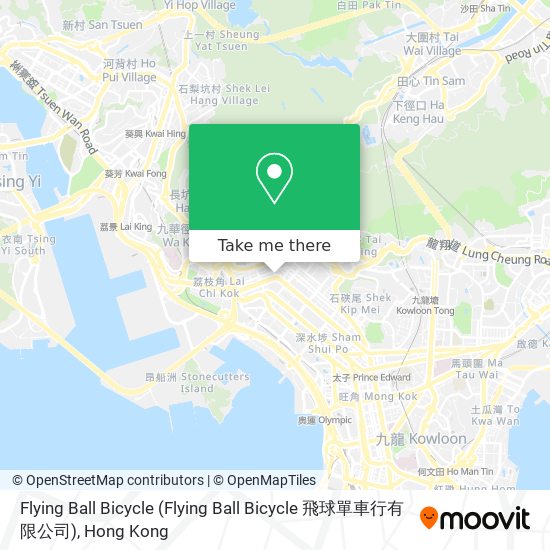 Flying Ball Bicycle map