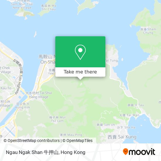 Ngau Ngak Shan 牛押山 map