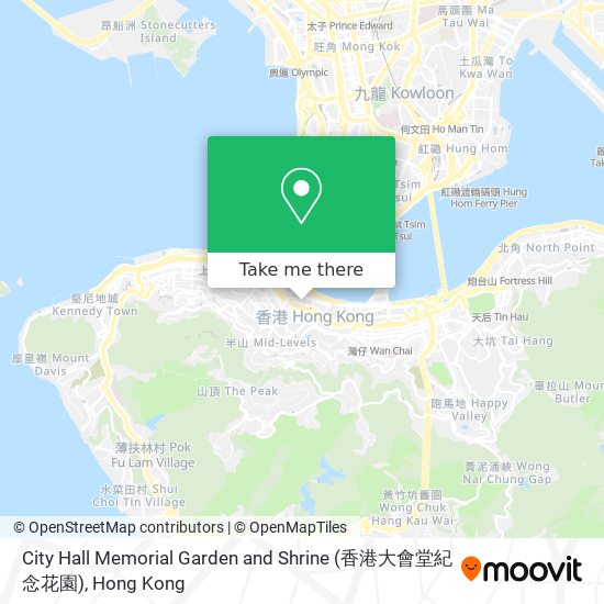 City Hall Memorial Garden and Shrine (香港大會堂紀念花園) map